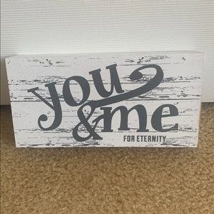 You & Me Sign